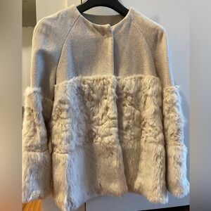 Mango Cream Teddy Jacket